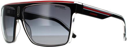 Carrera zonnebril 22/n t4o 9o zwart kristal wit rood donkergrijze gradiënt - One Size