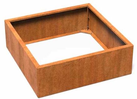 Carrez Connect cortenstaal 120 x 120 x h. 40 cm plantenbak