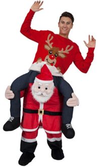 Carry Op Kerstman Kostuum Rit Op Me Dier Broek Halloween Fancy Dress Kerst Festival Kostuums