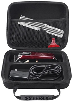 Carrying Case Zipper Pouch Travel Bag for Wahl Professional 5-Star Cordless Magic Clip #8148/#8504 with Hair Cutter Salon Cape