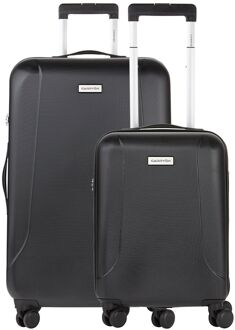 CarryOn Skyhopper 55 + 78 Set black hardcase koffer Zwart - H 78.5 x B 46 x D 28 cm