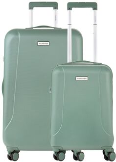 CarryOn Skyhopper 55 + 78 Set olive hardcase koffer Groen - H 78.5 x B 46 x D 28 cm