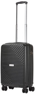 CarryOn Transport Handbagagekoffer - Usb Handbagage 55cm - Okoban - Dubbele Wielen - Ykk Ritsen - Zwart