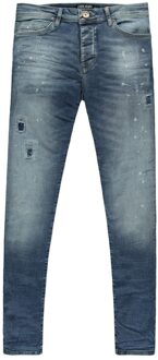 Cars Heren Jeans Aron Super Skinny - Kleur: Dark Used - Maat: 33/32