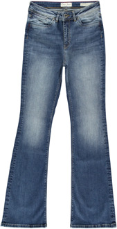 Cars Michelle dames flare jeans denim stone used Blauw - 31-32