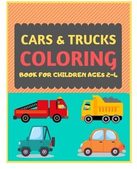 Cars & Trucks Coloring Book For Children Ages 2-4: Cool Cars And Vehicles Trucks Coloring Book For - Dipas Press