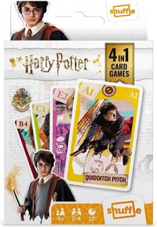 Cartamundi Shuffle kaartspel 4-in-1 Harry Potter karton 32-delig