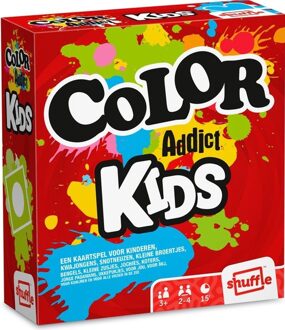 Cartamundi Shuffle kaartspel Color Addict Kids karton rood