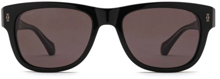 Cartier Stijlvolle zonnebril Ct0277S 001 Cartier , Black , Heren - 55 MM
