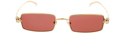 Cartier Stijlvolle zonnebrillen voor vrouwen Cartier , Yellow , Dames - ONE Size