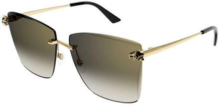 Cartier Sunglasses Cartier , Yellow , Unisex - 61 MM
