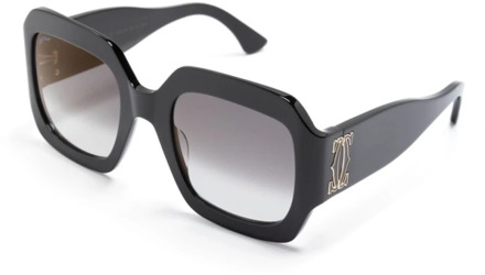 Cartier Zwarte zonnebril voor dagelijks gebruik Cartier , Black , Dames - 54 MM