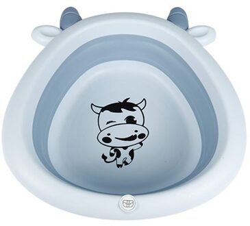 Cartoon Anima Lcattle Vouwen Familie Baby Wastafel Draagbare Reis Outdoor Camping lucht blauw