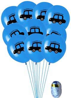 Cartoon Auto Afdruk Ballonnen Kleurrijke Latex Ballon Diy Bruiloft Kids Verjaardagsfeestje Decoratie 1