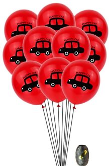 Cartoon Auto Afdruk Ballonnen Kleurrijke Latex Ballon Diy Bruiloft Kids Verjaardagsfeestje Decoratie 2