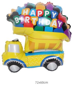 Cartoon Auto Ballon Kinderen Speelgoed Drijvende Lucht Bal Auto Trein Pickup Vrachtwagen Verjaardagsfeestje Decoratie Aluminium Folie Ballon Balloon car