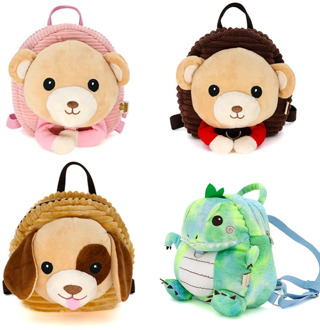 Cartoon Baby Backpack Toddler Anti-Lost Harness Walker Backpack Cute Plush Backpack Infant Safety Leash Child Strap Kids Bag