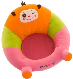 Cartoon Baby Sofa Cover Leren Zitten Seat Feeding Stoel Case Kids Baby Sofa Huid Zuigeling Babyzitje Sofa Case zonder Katoen aap