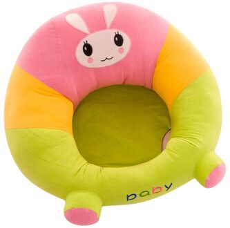 Cartoon Baby Sofa Cover Leren Zitten Seat Feeding Stoel Case Kids Baby Sofa Huid Zuigeling Babyzitje Sofa Case zonder Katoen konijn