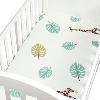 Cartoon Baby Wieg Hoeslaken Baby Bed Matras Cover Soft Ademend Print Pasgeboren Beddengoed Voor Ledikant Size 130*70cm Rood
