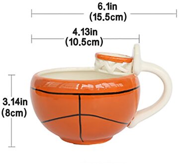 Cartoon Basketbal Voetbal Thee Cup Cartoon Mok Keramische Koffie Ontbijt Water Cup Mooie Zeef Mooie Theepot Mok Drinkw