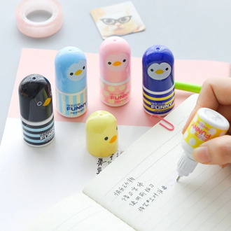Cartoon Correction Fluid Corrector Tape Fluid Kawaii Tool Children Students Stationery Gifts School student Office Supplies