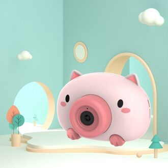 Cartoon Dier Automatische Bubble Machine Voor Lente Uitje Bubble Blazen Camera Muziek Speelgoed Kinderen Buiten Spel TOY11821H03