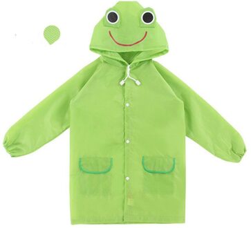 Cartoon Dier Stijl Waterdicht Kids Regenjas Voor Kinderen Regenjas Regenkleding Regenjas Student Dier Stijl Regenjas groen
