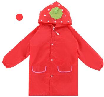 Cartoon Dier Stijl Waterdicht Kids Regenjas Voor Kinderen Regenjas Regenkleding Regenjas Student Dier Stijl Regenjas Rood