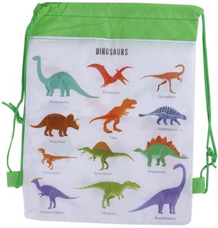 Cartoon Dinosaurus Trekkoord Tassen Kids Koord Rugzak Baby Kleding Kleding Kinderen Organizer Pouch Waszak 1