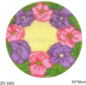 Cartoon Diy Klink Haak Tapijt Kit Voor Volwassenen Home Slaapkamer 3D Segment Borduren Kussen Grof Wol Kruissteek Tapijt Set ambachten 1002