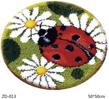 Cartoon Diy Klink Haak Tapijt Kit Voor Volwassenen Home Slaapkamer 3D Segment Borduren Kussen Grof Wol Kruissteek Tapijt Set ambachten 13