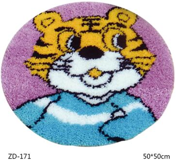 Cartoon Diy Klink Haak Tapijt Kit Voor Volwassenen Home Slaapkamer 3D Segment Borduren Kussen Grof Wol Kruissteek Tapijt Set ambachten 171