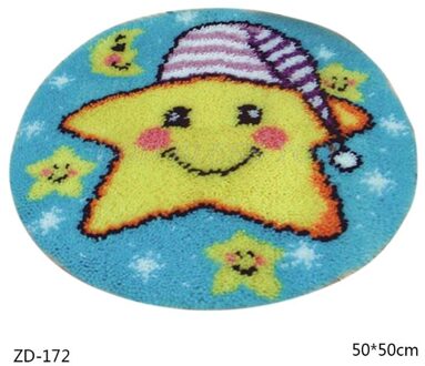Cartoon Diy Klink Haak Tapijt Kit Voor Volwassenen Home Slaapkamer 3D Segment Borduren Kussen Grof Wol Kruissteek Tapijt Set ambachten 172