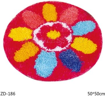 Cartoon Diy Klink Haak Tapijt Kit Voor Volwassenen Home Slaapkamer 3D Segment Borduren Kussen Grof Wol Kruissteek Tapijt Set ambachten 186