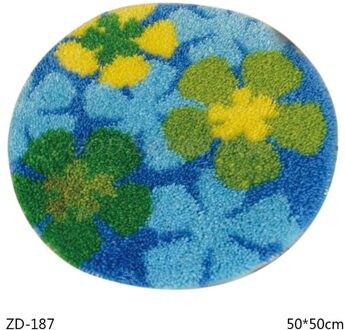 Cartoon Diy Klink Haak Tapijt Kit Voor Volwassenen Home Slaapkamer 3D Segment Borduren Kussen Grof Wol Kruissteek Tapijt Set ambachten 187