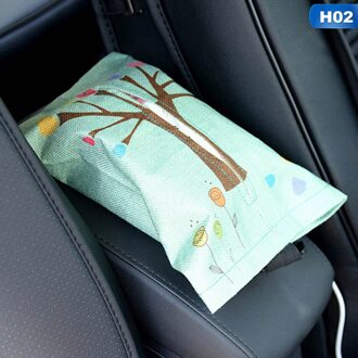 Cartoon Doek Auto Tissue Box Auto Seat Terug Opknoping Opbergtas Zonneklep Tissue Box Container Servet Papieren Tissue Houder case H02