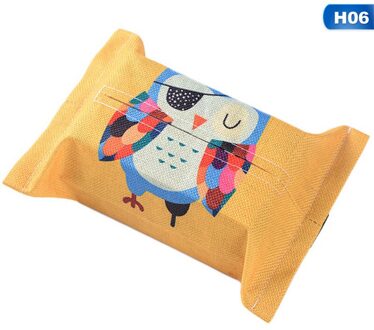 Cartoon Doek Auto Tissue Box Auto Seat Terug Opknoping Opbergtas Zonneklep Tissue Box Container Servet Papieren Tissue Houder case H06