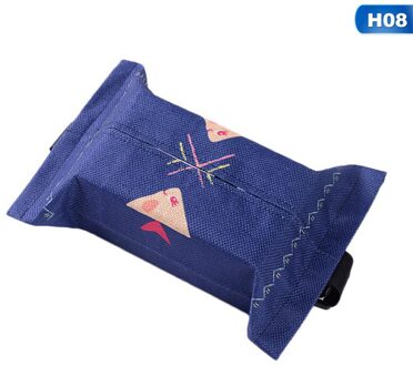 Cartoon Doek Auto Tissue Box Auto Seat Terug Opknoping Opbergtas Zonneklep Tissue Box Container Servet Papieren Tissue Houder case H08