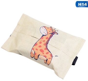 Cartoon Doek Auto Tissue Box Auto Seat Terug Opknoping Opbergtas Zonneklep Tissue Box Container Servet Papieren Tissue Houder case H14