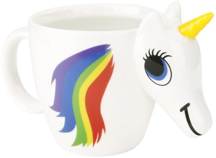 Cartoon Eenhoorn Mok Keramische Kleur Veranderende Cup Originele 3D Warmtegevoelige Magic Koffie Mokken Eenhoorn Verkleuring Cups