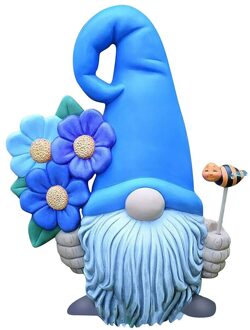 Cartoon Faceless Pop Tuin Gnomes Standbeeld Beeldjes Terras Dek Outdoor Gazon Veranda Landschap Decoratie Dwerg Sculptuur roos