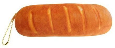Cartoon Franse Brood Etui Grote Capaciteit Pen Zak Student Briefpapier School Trave Make Storage Tool