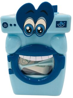 Cartoon Grote Mond Wasmachine Speelgoed Meisje Speelhuis Voor Kinderen blauw
