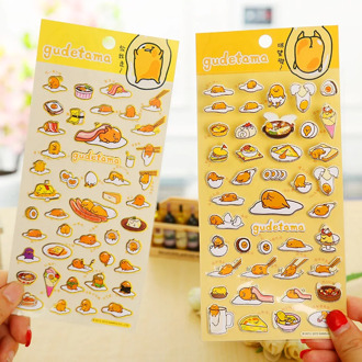cartoon Gudetama paper sticker DIY decoration sticker for album scrapbooking diary kawaii stationery