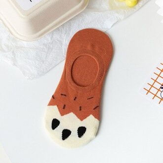 Cartoon Kat Poot Grappig Katoen Onzichtbare Lente Zomer Boot No Show Sok Antislip Vrouwen Korte Laag Uitgesneden Sok slippers Siliconen Sokken 2