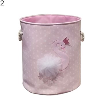 Cartoon Kat Vouwen Wasserij Opslag Mand Organizer Met Trekkoord Handgrepen 2