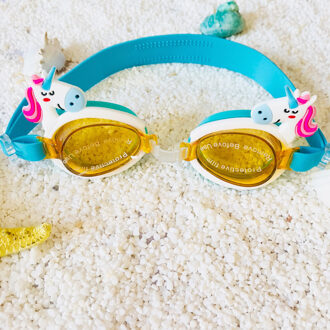 Cartoon Kids Kinderen Siliconen Waterdicht Zwemmen Zwembad Water Zwembril Bril Eyewear Brillen Accessoires Voor Jongens Meisjes eenhoorn