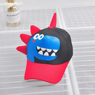 Cartoon Kinderen Baseball Cap Zomer Kinderen Jongen Meisje Zonnehoed Outdoor Kids Hip Hop Snapback Cap Jongens Meisjes Hoed Muts zwart style2