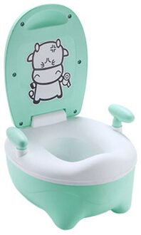 Cartoon Kinderen Wc Dier Patroon Kids Zindelijkheidstraining Seat Kinderen Urinoirs Baby Wc Pot Training Pan Toilet Seat groen nee cushion